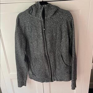 Lululemon Athletica Black and White Speckled Jacket